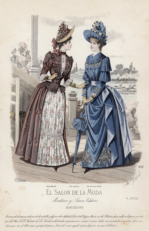 Francia divatlemez, 19. század vége alkotó: French School