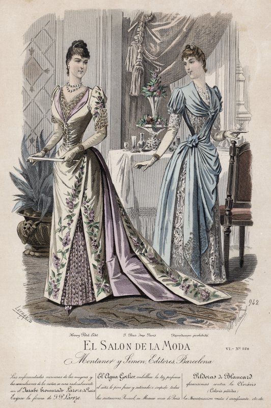 Francia divatlemez, 19. század vége alkotó: French School
