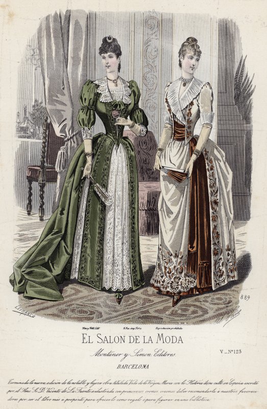 Francia divatlemez, 19. század vége alkotó: French School
