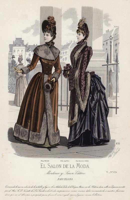 Francia divatlemez, 19. század vége alkotó: French School