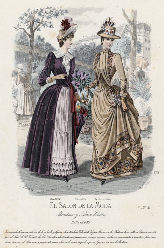 Francia divatlemez, 19. század vége alkotó: French School