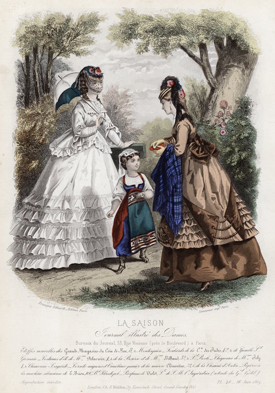 Francia divatlemez, 19. század vége alkotó: French School