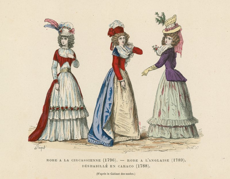 Francia divat, 18. század vége alkotó: French School