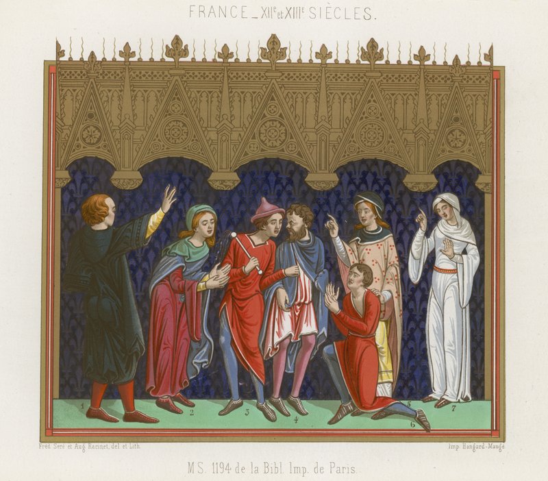 A 12. és 13. század francia alakjai alkotó: French School