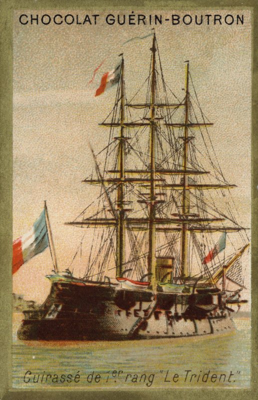 Francia vaskalapos Trident (chromolitho) alkotó: French School