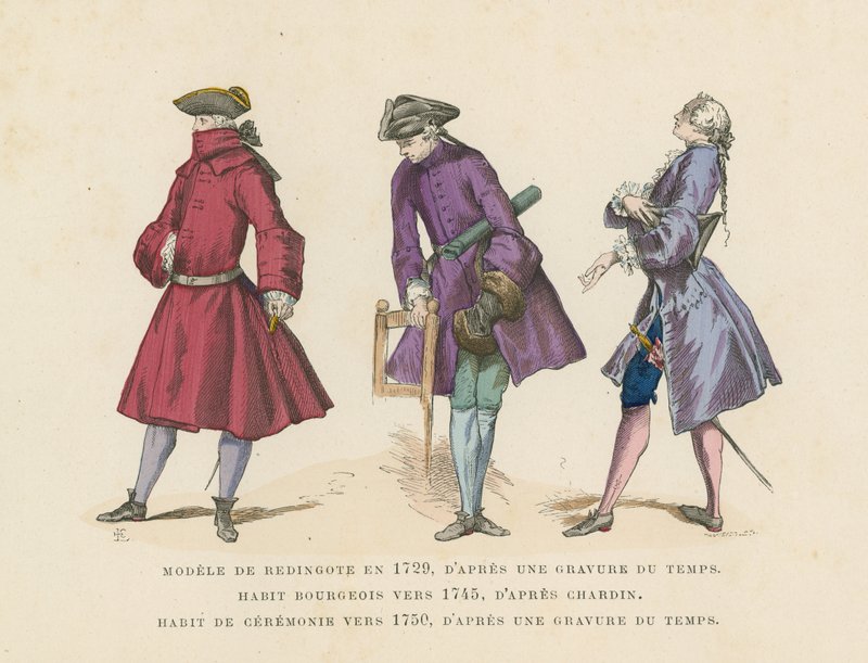 Francia férfidivat, 18. század alkotó: French School
