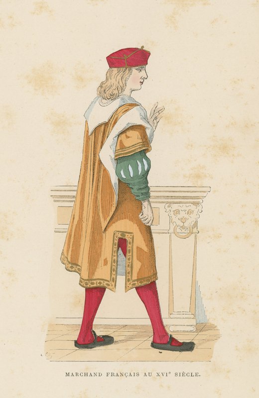 francia kereskedő, 16. század alkotó: French School
