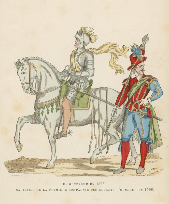 Francia katonai jelmez, 16. század vége alkotó: French School