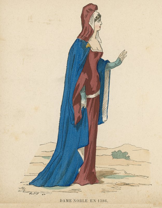 francia nemesasszony, 1386 alkotó: French School