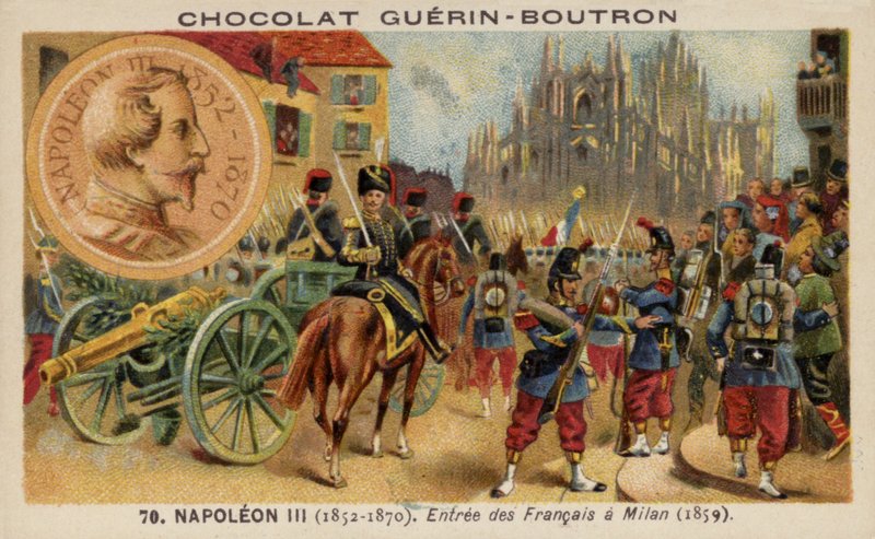 Francia csapatok bevonulnak Milánóba alkotó: French School