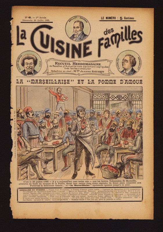 Friss paradicsom és a La Marseillaise éneklése, francia forradalom alkotó: French School