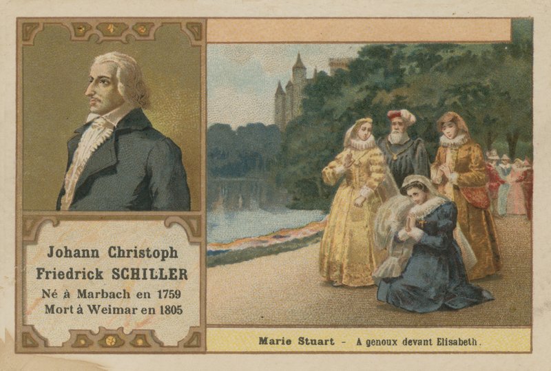 Friedrich Schiller, német költő; drámaíró és történész alkotó: French School