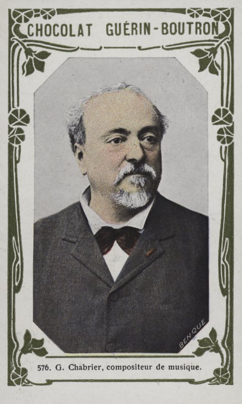 G Chabrier, zeneszerző (színes fotó) alkotó: French School