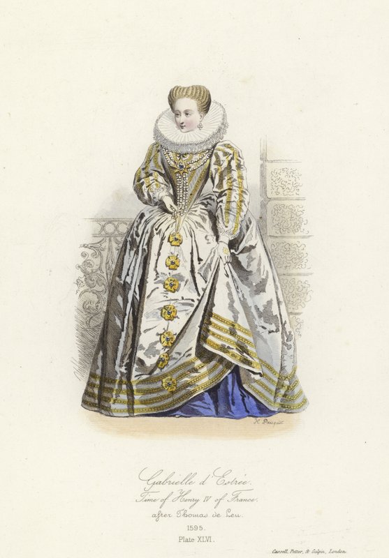 Gabrielle dEstrees, IV. Henrik francia szeretője alkotó: French School