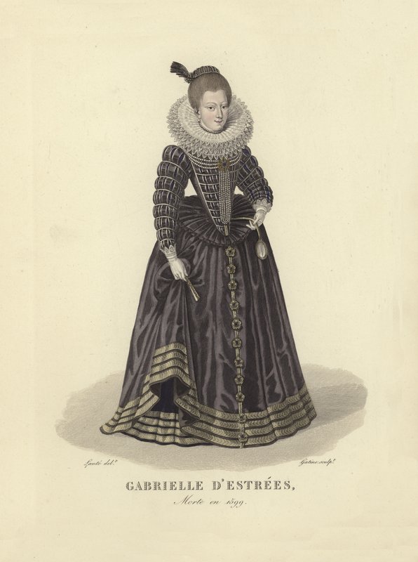 Gabrielle dEstrees, IV. Henrik francia király szeretője alkotó: French School