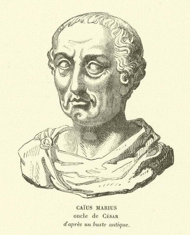 Gaius Marius, Julius Caesar nagybátyja (metszet) alkotó: French School