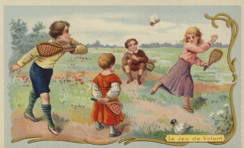 tollaslabda (chromolitho) alkotó: French School