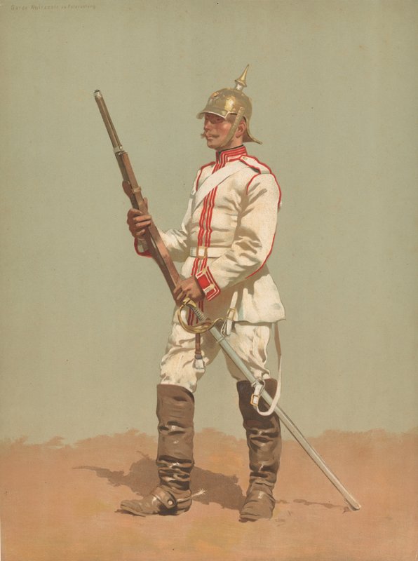 Garde Kuirassir Feldrustungban alkotó: French School