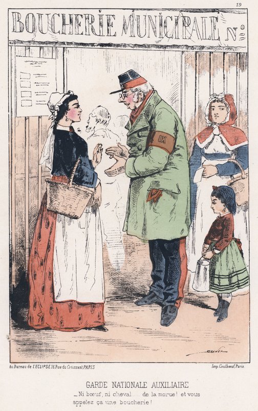 Kisegítő Nemzetőrség (színes metszet) alkotó: French School