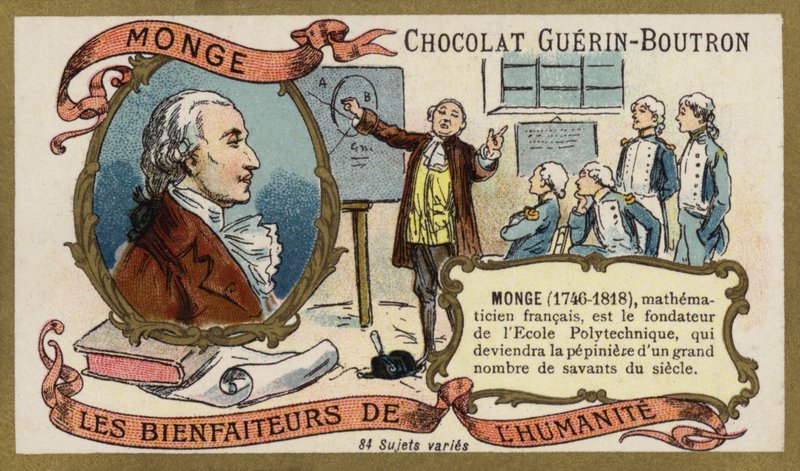Gaspard Monge francia matematikus (chromolitho) alkotó: French School