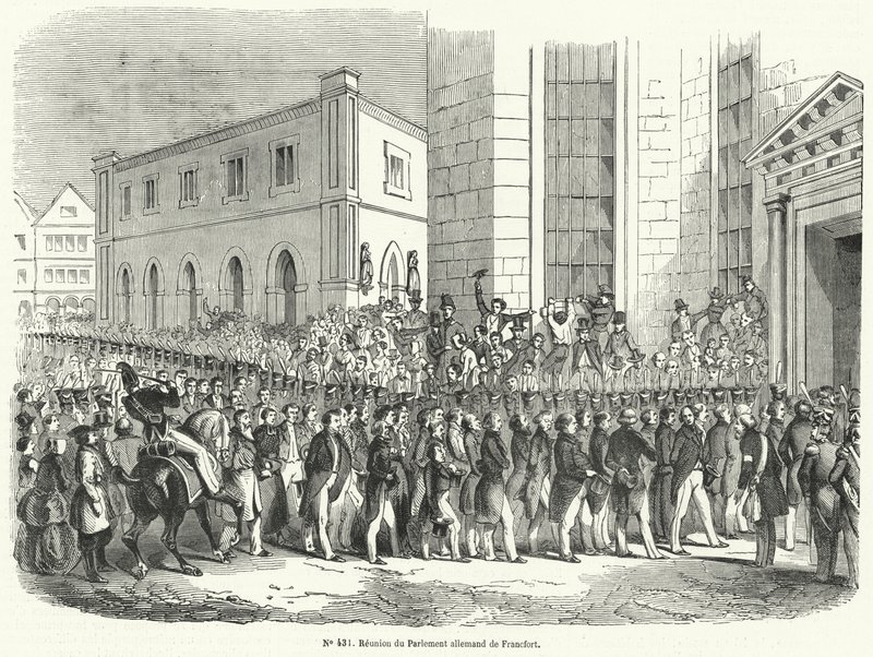 A német parlament összejövetele Frankfurtban alkotó: French School
