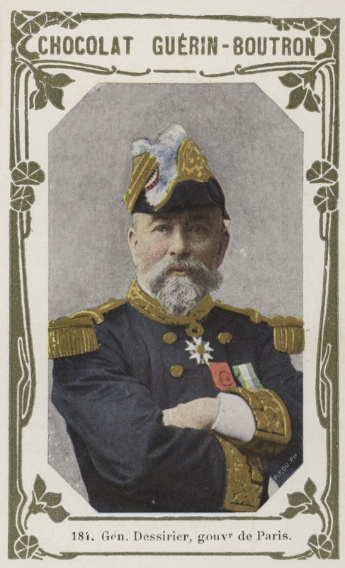 Dessirier tábornok, Párizs kormányzója (színes fotó) alkotó: French School