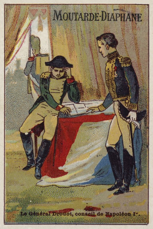 Drouot tábornok tanácsot ad Napóleonnak alkotó: French School