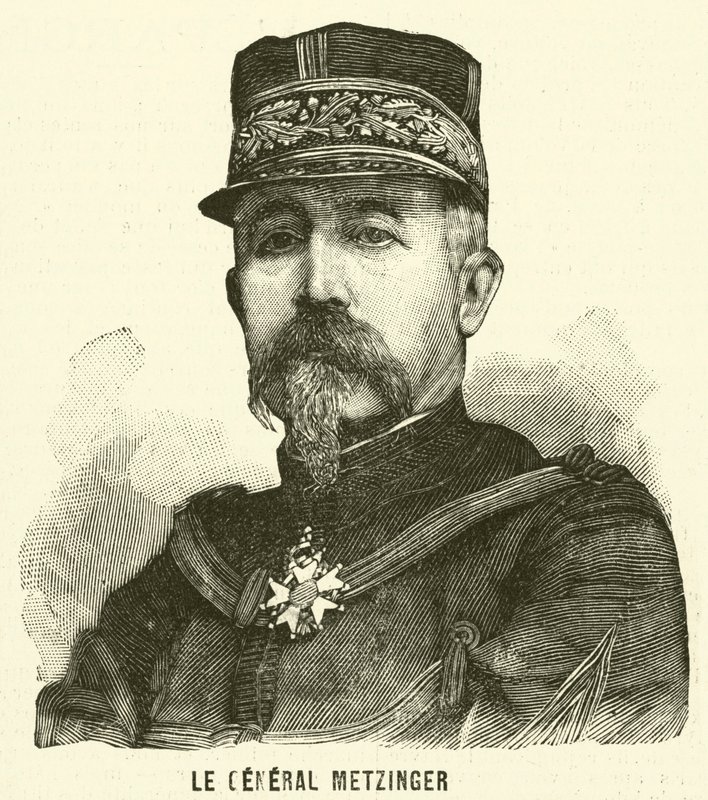 Leon Frederic Hubert Metzinger tábornok, francia katona (metszet) alkotó: French School