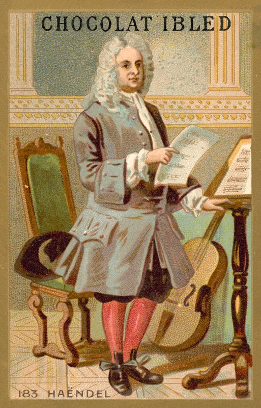 George Frideric Handel német származású brit zeneszerző (chromolitho) alkotó: French School
