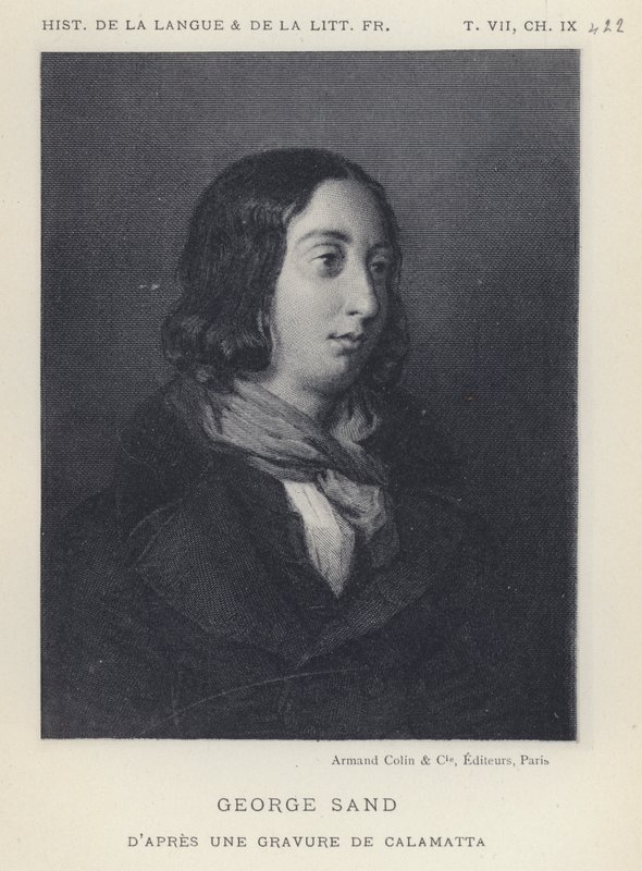 George Sand (litho) alkotó: French School