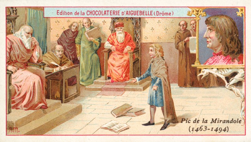 Giovanni Pico della Mirandola olasz filozófus gyermekkorában (chromolitho) alkotó: French School