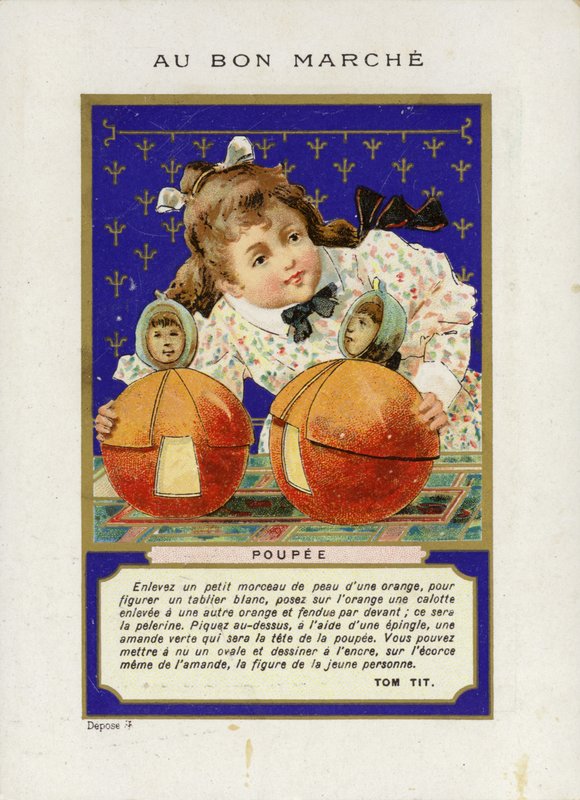 Lány játszik Rolling Dolls, Poupee alkotó: French School