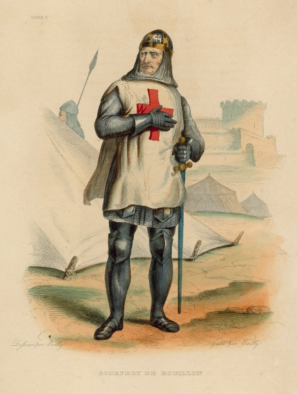 Godefroy de Bouillon (színes metszet) alkotó: French School