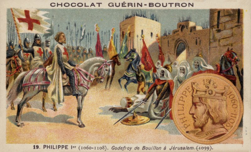 Bouillon Godfrey Jeruzsálemben alkotó: French School
