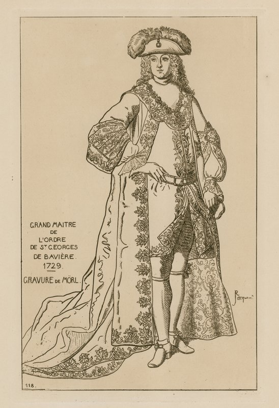 A Bajor Szent György Lovagrend nagymestere, 1729 alkotó: French School