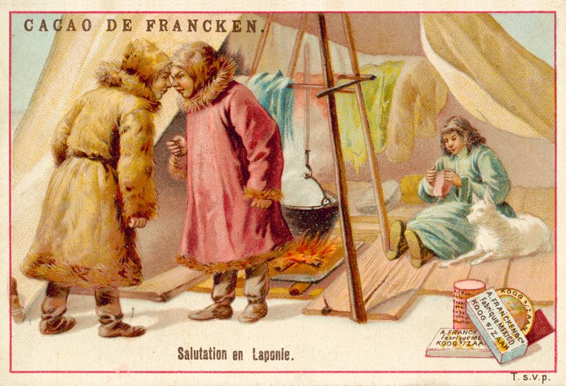 Üdvözlet Lappföldön (chromolitho) alkotó: French School