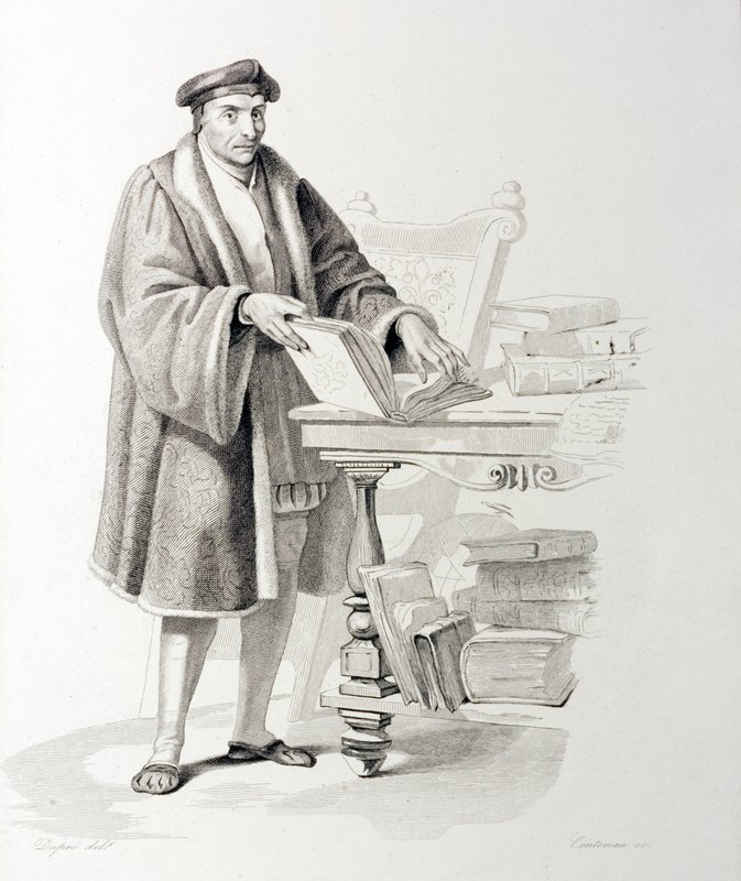 Guillaume Bude (1467-1540), francia tudós és humanista filozófus (metszet) alkotó: French School