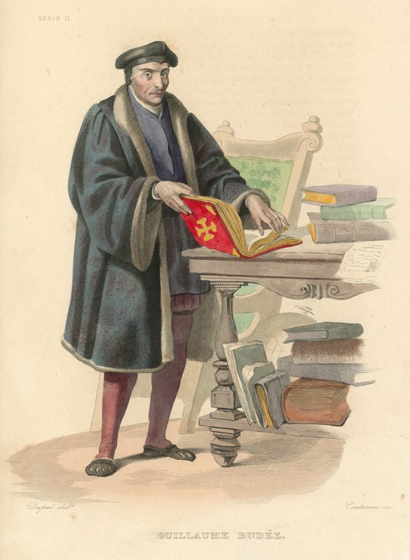 Guillaume Budee (színes metszet) alkotó: French School