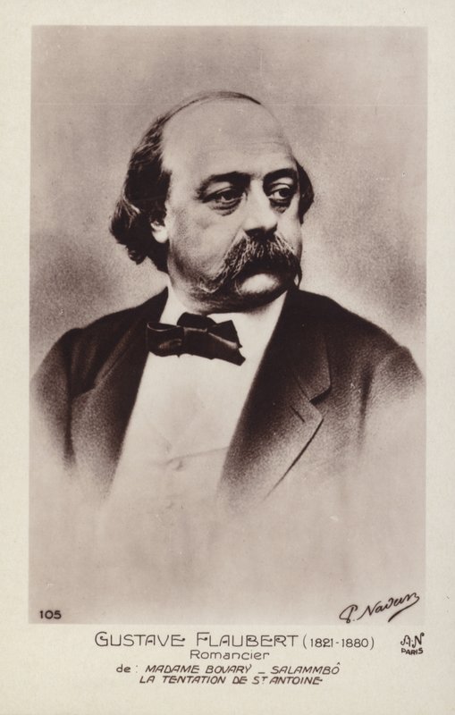 Gustave Flaubert (1820-1881), francia regényíró alkotó: French School