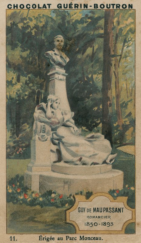 Guy de Maupassant, regényíró, 1850-1893, a Parc Monceau-ban emelték alkotó: French School