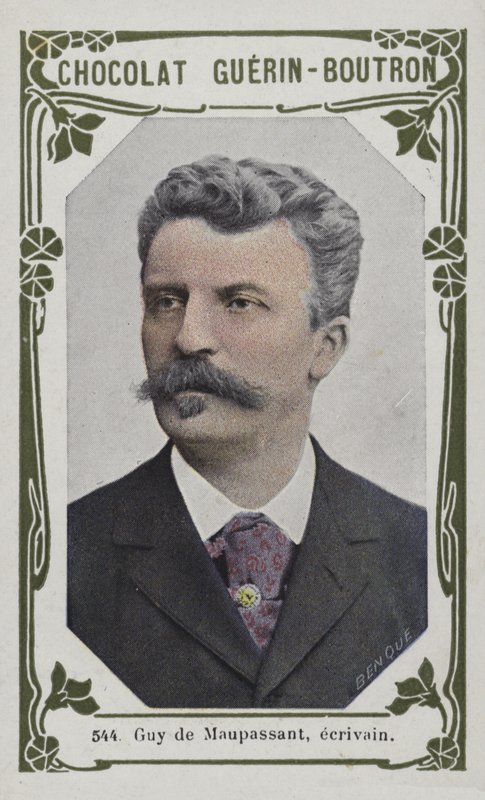 Guy de Maupassant, író (színes fotó) alkotó: French School