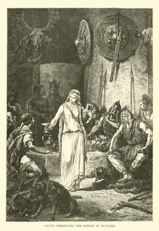 Gyptis bemutatja a serleget Euxenesnek alkotó: French School