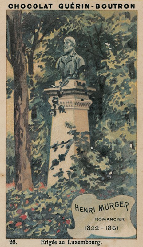 Henri Murger, regényíró, 1822-1861, Erigee Luxembourgban alkotó: French School