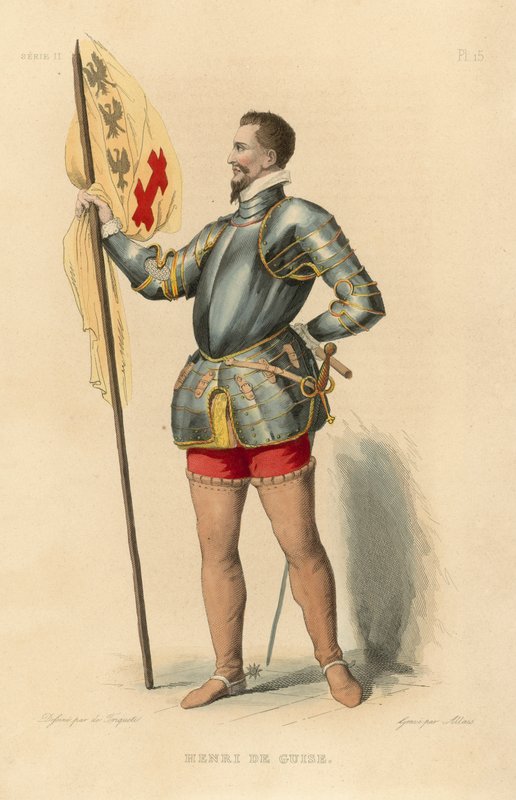 Henri de Guise (színes metszet) alkotó: French School