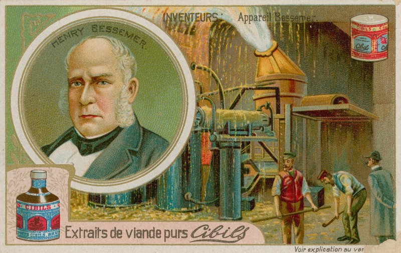 Henry Bessemer, az acélgyártás Bessemer-eljárásának brit feltalálója alkotó: French School