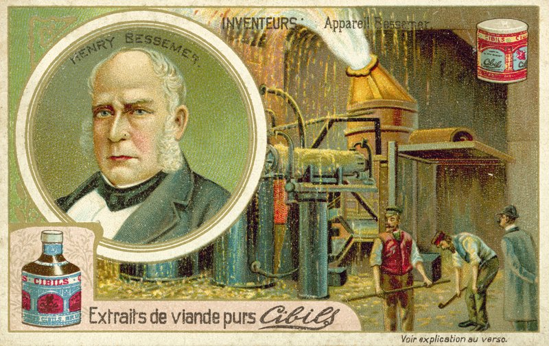 Henry Bessemer, a Bessemer-eljárás feltalálója alkotó: French School