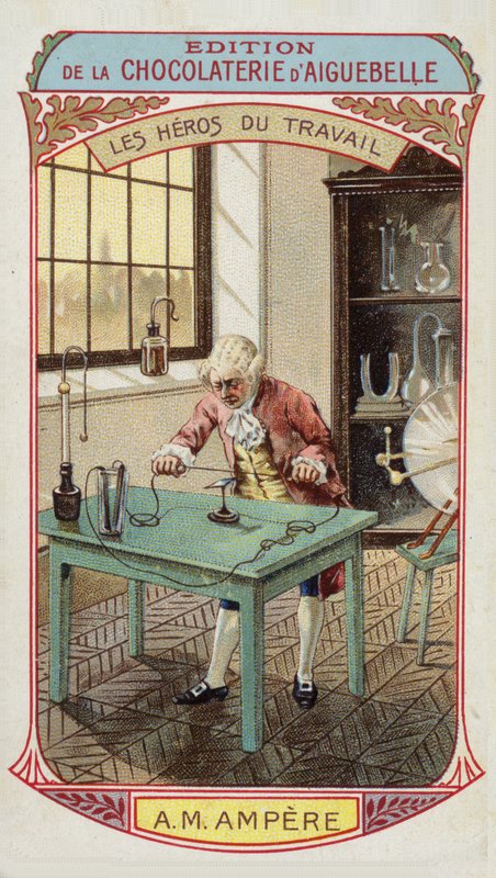 A munka hősei – Andre-Marie Ampere francia fizikus és matematikus (1775-1836) alkotó: French School
