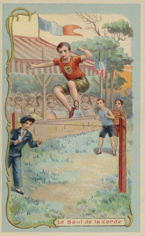Magasugrás (chromolitho) alkotó: French School