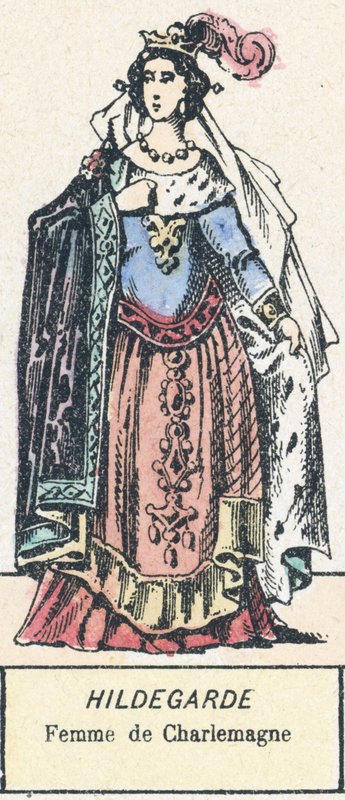 Hildegard, Nagy Károly felesége (színes metszet) alkotó: French School