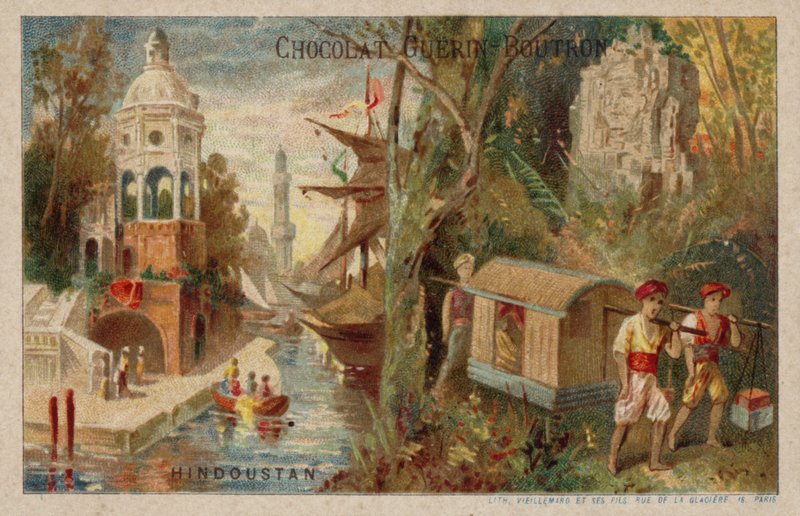 Hindusztán (chromolitho) alkotó: French School